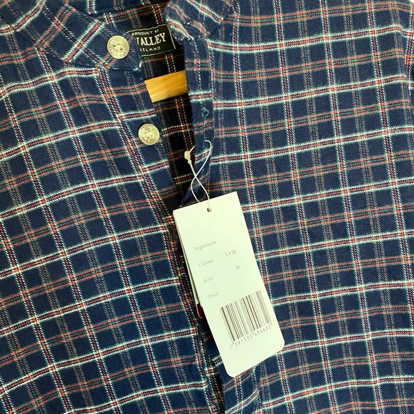 NWT Lee Valley Ireland Plaid Nightshirt Medium - Picture 3 of 5
